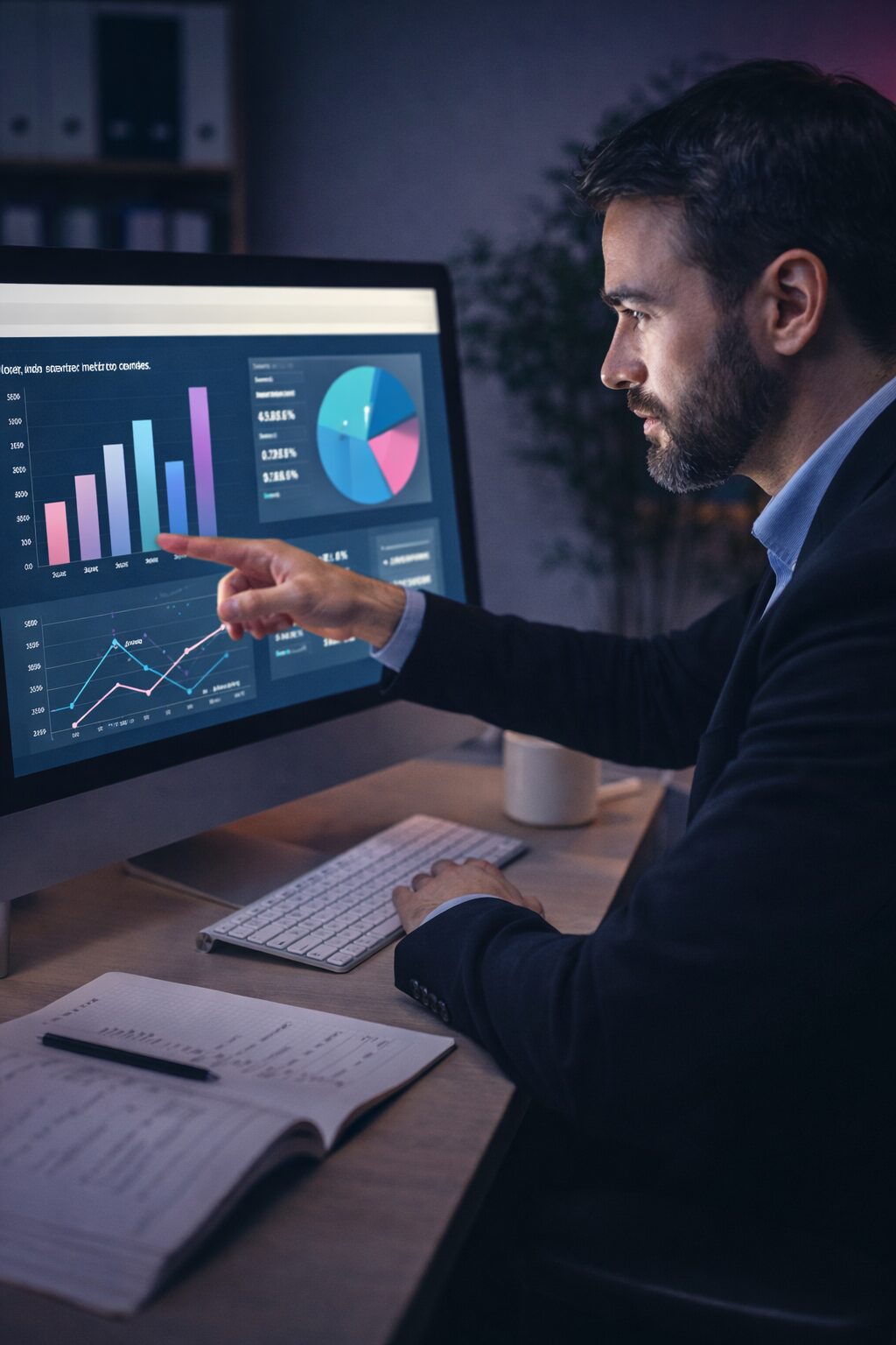 Consultor de Talentoría analizando métricas de DNC para diseñar el plan de capacitación