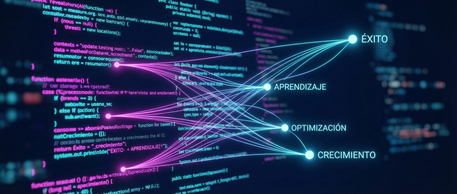 Gráfico del código estructurado detrás de la aplicación de Talentoría