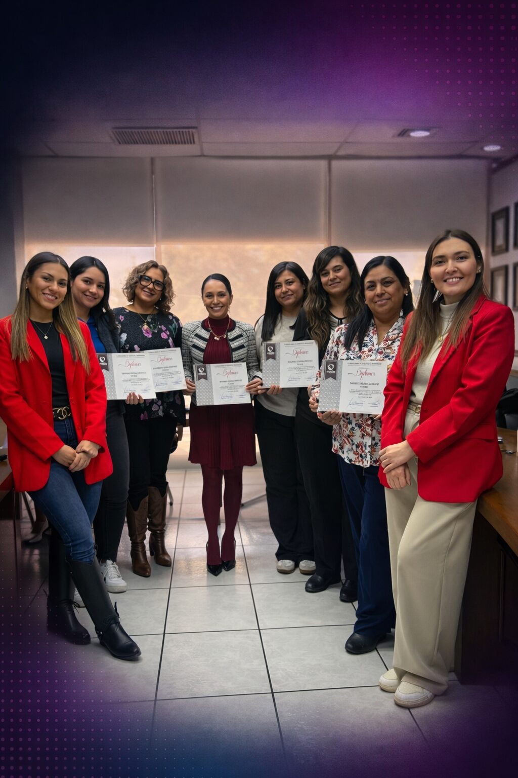 Nuevo colaborador recibiendo su kit de bienvenida y siendo recibido por su equipo